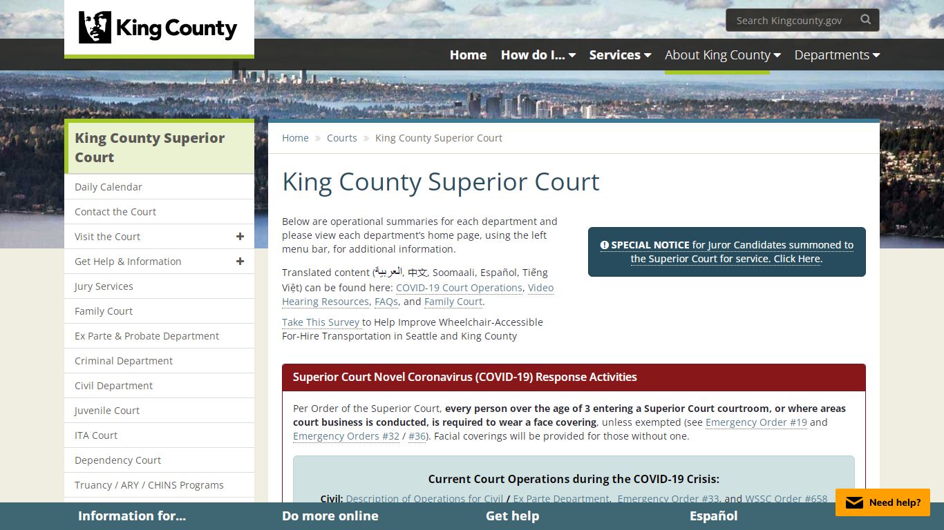 King County Superior Court - King County, Washington